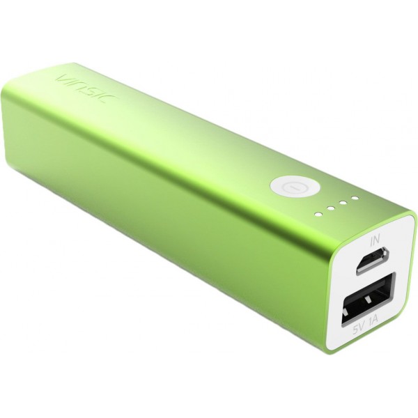 Power Bank VINSIC VSPB101 Li-pol 3200 mAh Green