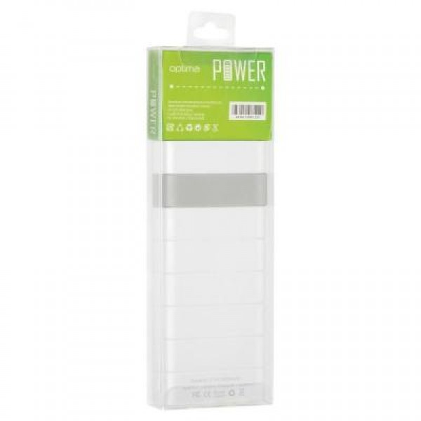 Power Bank Optima Promo Series OP-12 12000mAh White (63178)