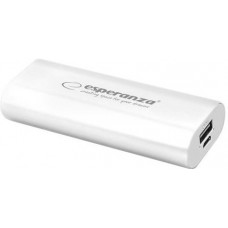 Power Bank Esperanza Powerbank 4400 mAh White (EMP105W)