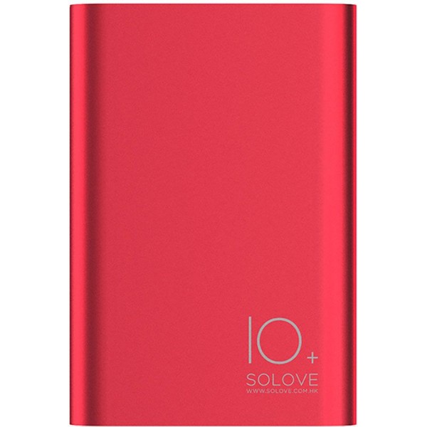 Power Bank Solove A9s Portable Metallic 10000mAh Red