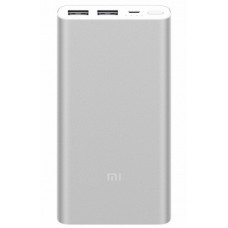 Power Bank Xiaomi Mi 2 QC2.0 10000mAh Silver (PLM09ZM-SL)