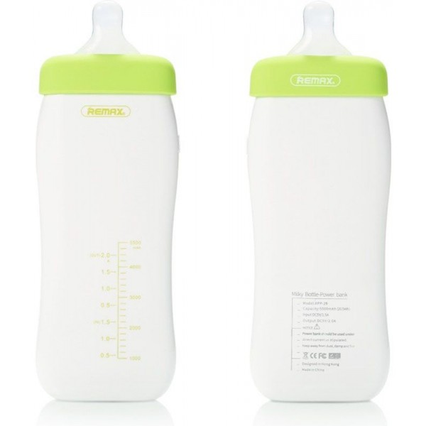 Power Bank Remax Milky bottle Series 5500 mah Green