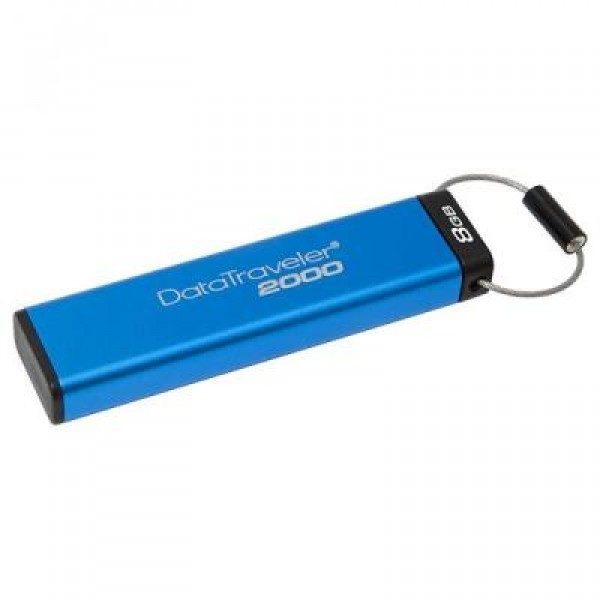 Флешка Kingston 8GB DataTraveler 2000 Metal Security USB 3.0 (DT2000/8GB)