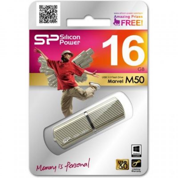 Флешка Silicon Power 16GB MARVEL M50 USB 3.0 (SP016GBUF3M50V1C)