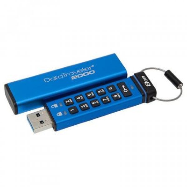 Флешка Kingston 8GB DataTraveler 2000 Metal Security USB 3.0 (DT2000/8GB)