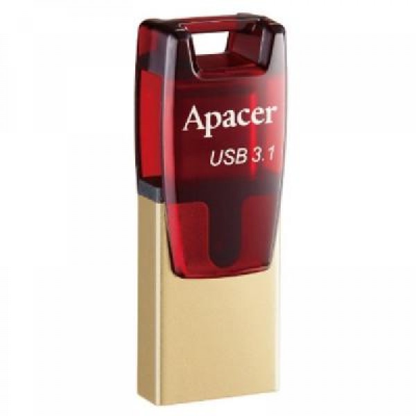 Флешка Apacer 32GB AH180 Red Type-C Dual USB 3.1 (AP32GAH180R-1)