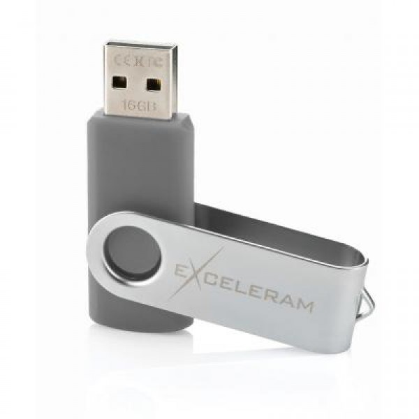 Флешка eXceleram 8GB P1 Series Silver/Gray USB 2.0 (EXP1U2SIG08)