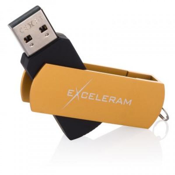 Флешка eXceleram 16GB P2 Series Gold/Black USB 2.0 (EXP2U2GOB16)