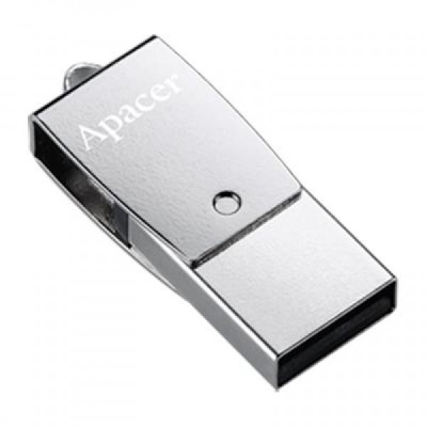 Флешка Apacer 64GB AH750 Silver USB 3.1 OTG (AP64GAH750S-1)