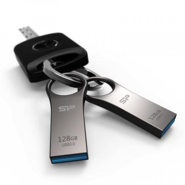 Флешка Silicon Power 128GB Jewel J80 Titanium USB 3.0 (SP128GBUF3J80V1T)