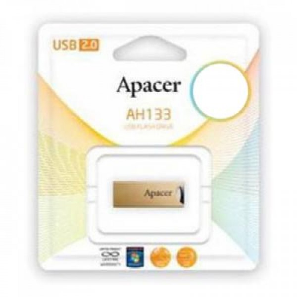 Флешка 32GB AH133 Champagne Gold RP USB2.0 Apacer (AP32GAH133C-1)