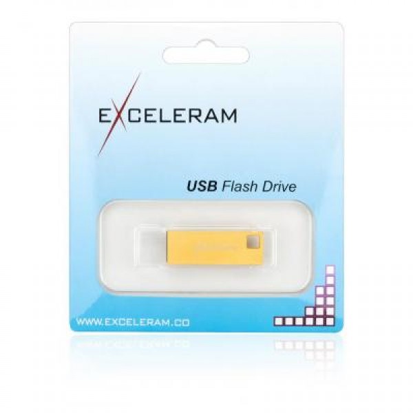 Флешка eXceleram 64GB U1 Series Gold USB 2.0 (EXP2U2U1G64)