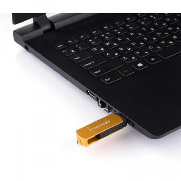 Флешка eXceleram 64GB P2 Series Gold/Black USB 3.1 Gen 1 (EXP2U3GOB64)