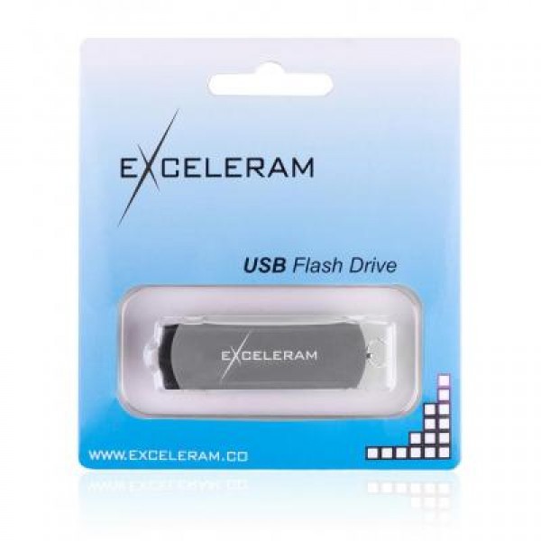 Флешка eXceleram 16GB P2 Series Gray/Black USB 2.0 (EXP2U2GB16)