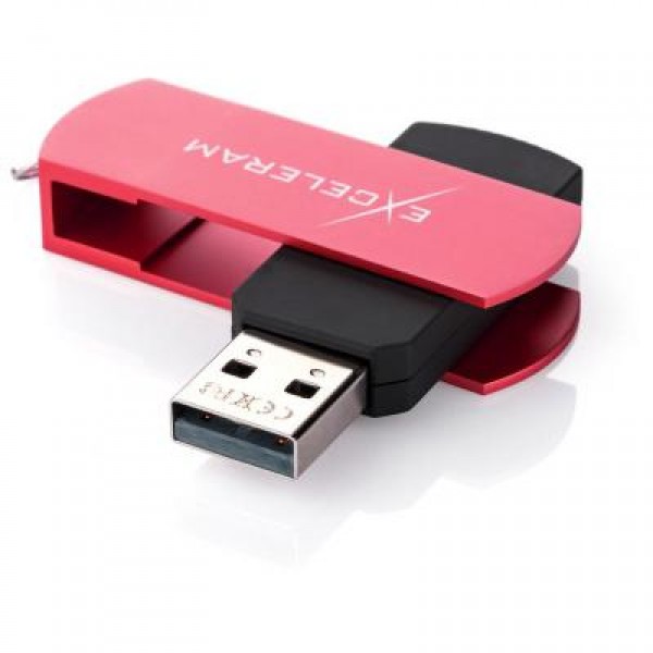 Флешка eXceleram 64GB P2 Series Red/Black USB 2.0 (EXP2U2REB64)