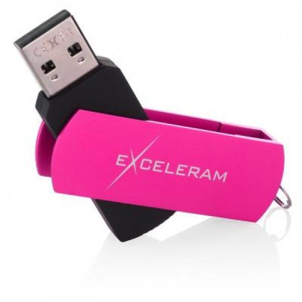 Флешка eXceleram 64GB P2 Series Rose/Black USB 2.0 (EXP2U2ROB64)