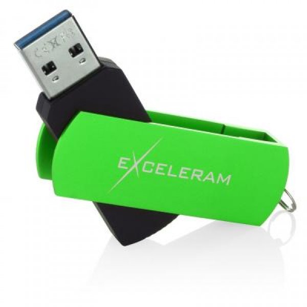 Флешка eXceleram 64GB P2 Series Green/Black USB 3.1 Gen 1 (EXP2U3GRB64)