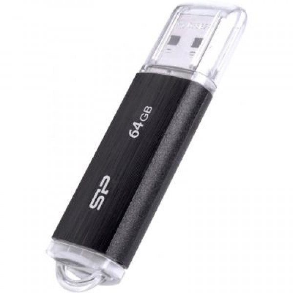 Флешка Silicon Power 64GB Ultima U02 Black USB 2.0 (SP064GBUF2U02V1K)