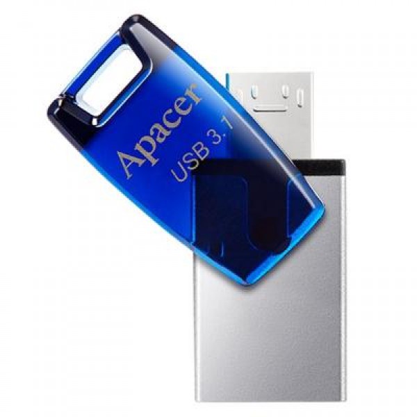 Флешка Apacer 32GB AH179 Blue USB 3.1 OTG (AP32GAH179U-1)