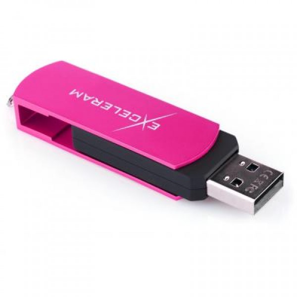 Флешка eXceleram 64GB P2 Series Rose/Black USB 2.0 (EXP2U2ROB64)