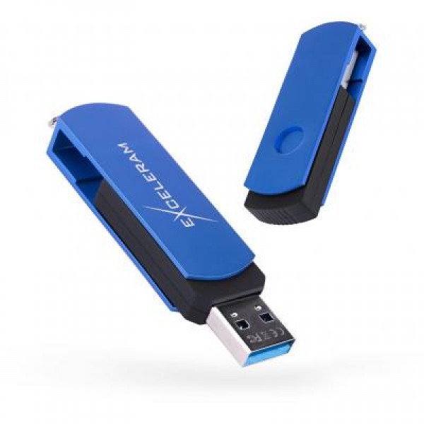 Флешка eXceleram 64GB P2 Series Blue/Black USB 3.1 Gen 1 (EXP2U3BLB64)