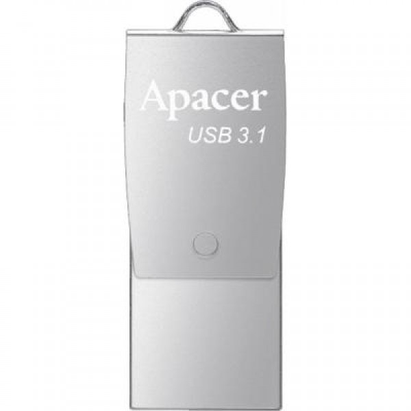 Флешка Apacer 16GB AH750 Silver USB 3.1 OTG (AP16GAH750S-1)