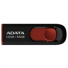 Флешка A-DATA 64GB C008 Black+Red USB 2.0 (AC008-64G-RKD)