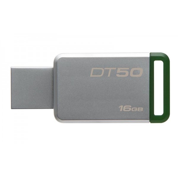 Флешка USB3.0 16GB Kingston DataTraveler 50 Metal/Green (DT50/16GB)