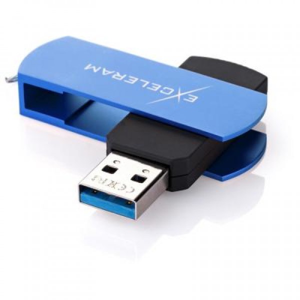 Флешка eXceleram 64GB P2 Series Blue/Black USB 3.1 Gen 1 (EXP2U3BLB64)