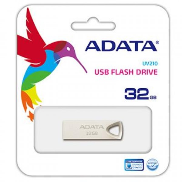 Флешка A-DATA 32GB UV210 Metal Silver USB 2.0 (AUV210-32G-RGD)