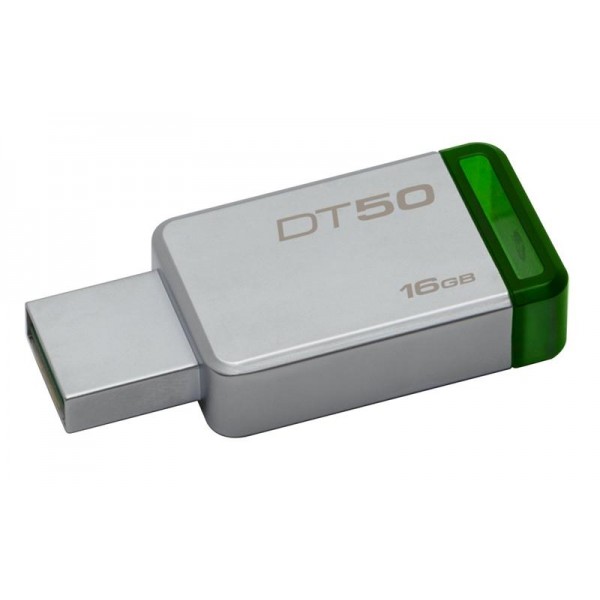 Флешка USB3.0 16GB Kingston DataTraveler 50 Metal/Green (DT50/16GB)