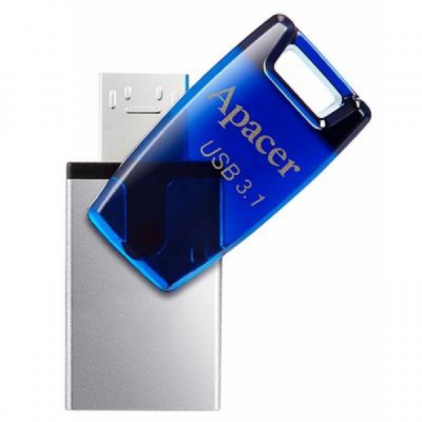 Флешка Apacer 16GB AH179 Blue USB 3.1 OTG (AP16GAH179U-1)