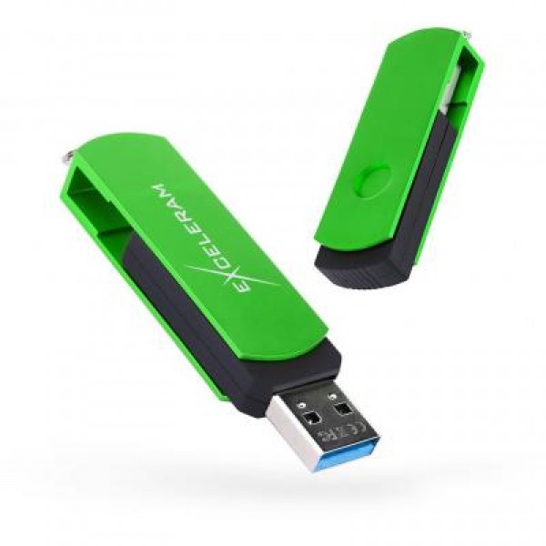 Флешка eXceleram 16GB P2 Series Green/Black USB 3.1 Gen 1 (EXP2U3GRB16)