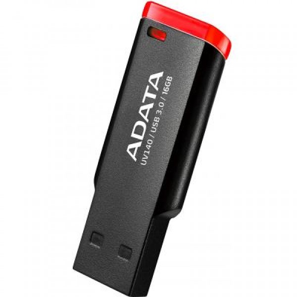 Флешка A-DATA 16GB UV140 Black+Red USB 3.0 (AUV140-16G-RKD)