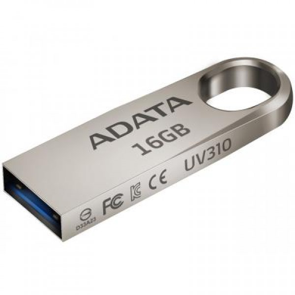 Флешка A-DATA 16GB UV310 Metal Silver USB 3.1 (AUV310-16G-RGD)