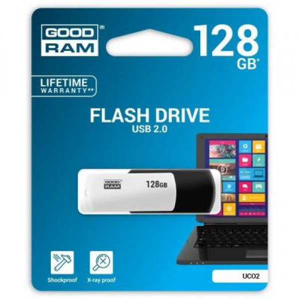 Флешка Goodram 128GB UCO2 Colour Black&White USB 2.0 (UCO2-1280KWR11)