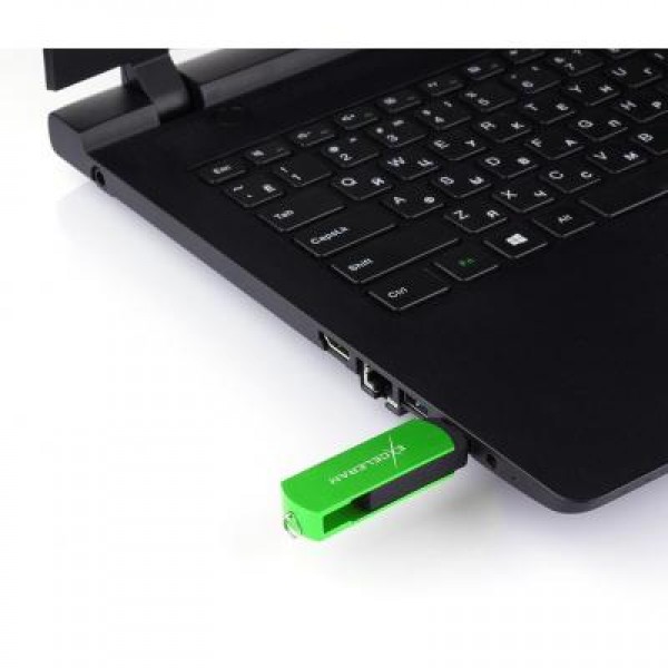 Флешка eXceleram 16GB P2 Series Green/Black USB 3.1 Gen 1 (EXP2U3GRB16)