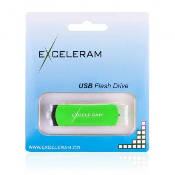 Флешка eXceleram 16GB P2 Series Green/Black USB 3.1 Gen 1 (EXP2U3GRB16)