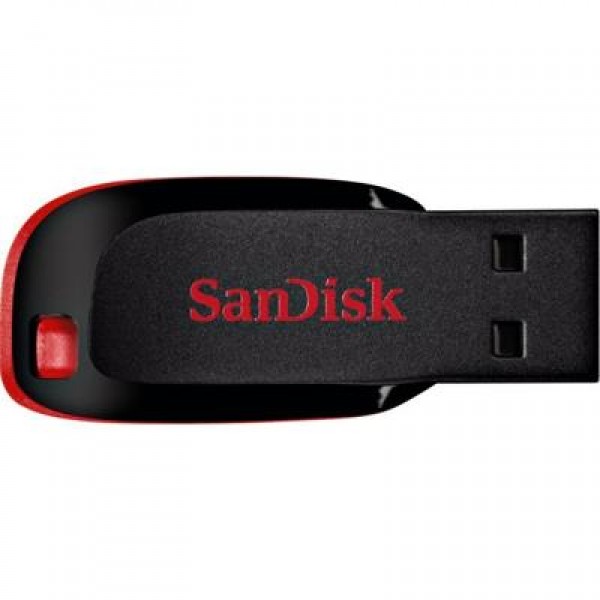 Флешка SANDISK 64GB Cruzer Blade Black/red USB 2.0 (SDCZ50-064G-B35)