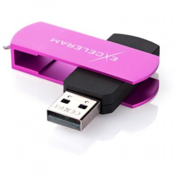 Флешка eXceleram 64GB P2 Series Purple/Black USB 2.0 (EXP2U2PUB64)