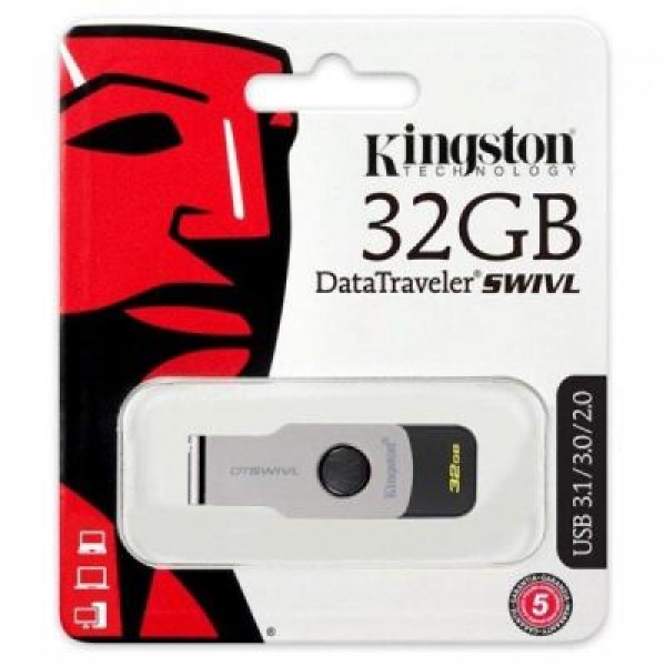 Флешка Kingston 32GB DT SWIVL Metal USB 3.0 (DTSWIVL/32GB)