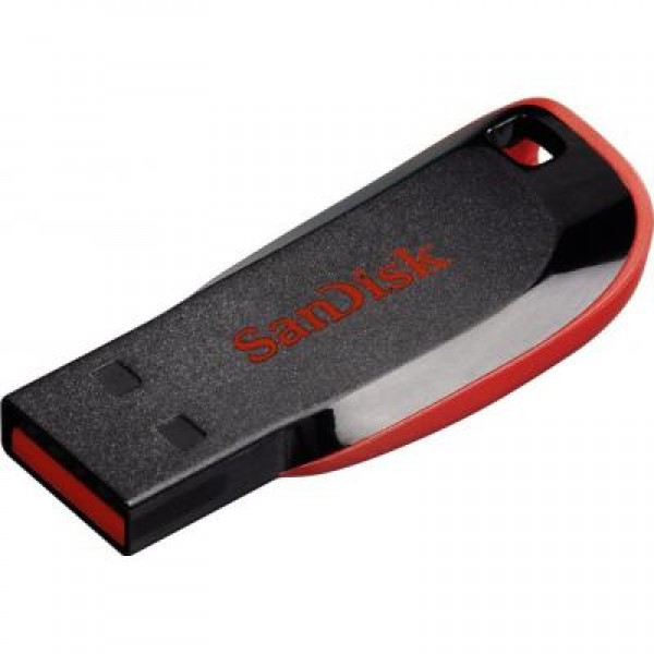 Флешка SANDISK 64GB Cruzer Blade Black/red USB 2.0 (SDCZ50-064G-B35)