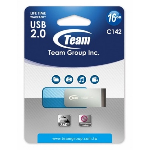 Флешка TEAM 16 GB C142 blue TC14216GL01