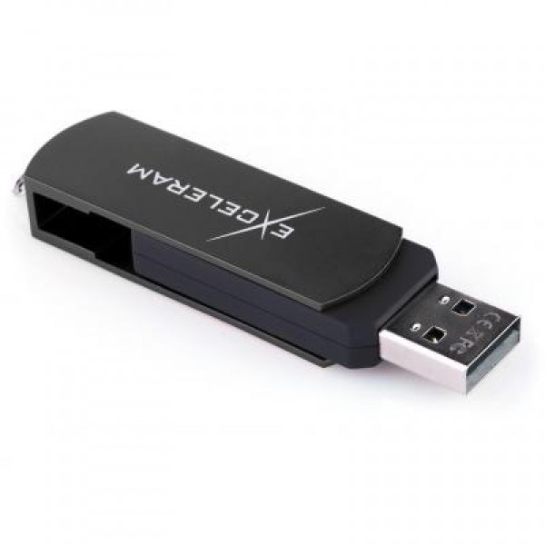 Флешка eXceleram 32GB P2 Series Black/Black USB 2.0 (EXP2U2BB32)