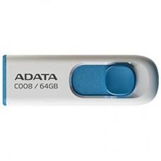 Флешка A-DATA 64GB C008 White+Blue USB 2.0 (AC008-64G-RWE)