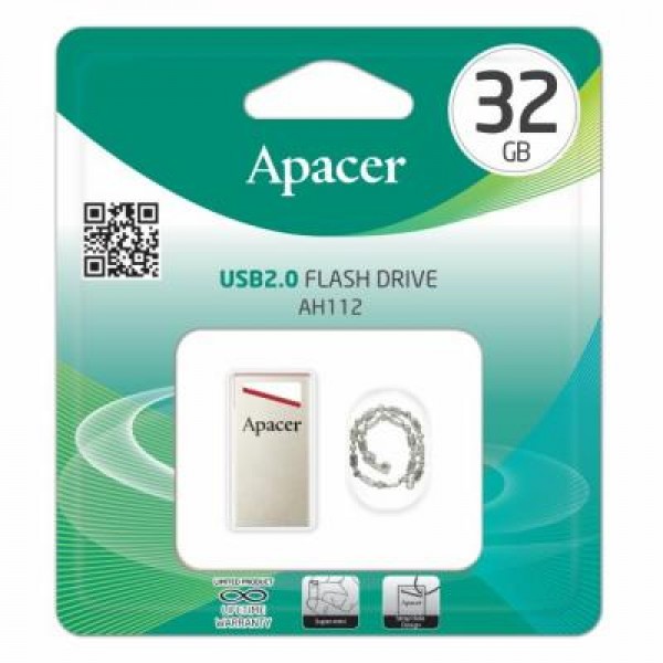 Флешка Apacer 32GB AH112 USB 2.0 (AP32GAH112R-1)