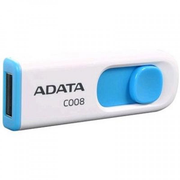 Флешка A-DATA 64GB C008 White+Blue USB 2.0 (AC008-64G-RWE)