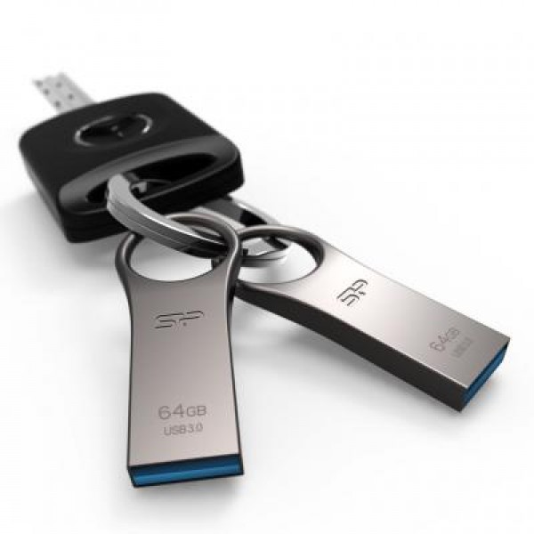 Флешка Silicon Power 64GB Jewel J80 Titanium USB 3.0 (SP064GBUF3J80V1T)