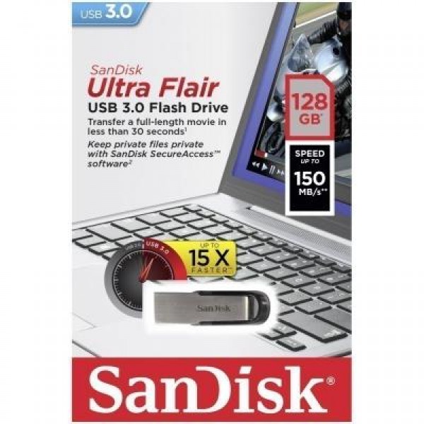 Флешка SANDISK 128GB Flair USB 3.0 (SDCZ73-128G-G46)