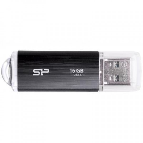 Флешка Silicon Power 16GB Blaze B02 Black USB 3.0 (SP016GBUF3B02V1K)